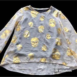 Pinc Premium Skull top size Medium (girls)
